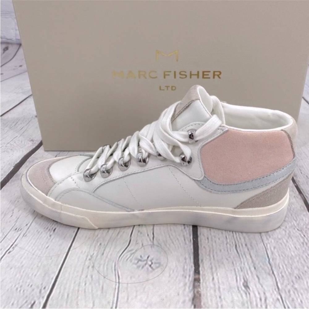 Marc Fisher White High-Top Sneakers - Picture 4 of 7